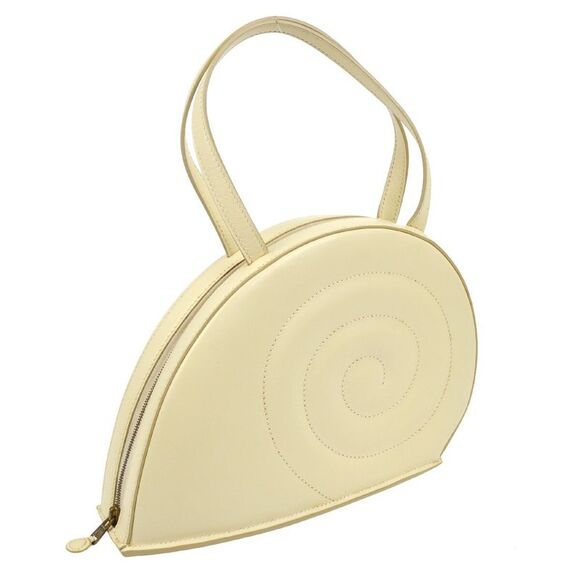 Hermes Colimacon Handbag Leather Beige Calfskin Handbag - Picture 2 of 9